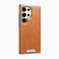 Leather Exterior and Suede Interior Luxury Case Cover for Samsung Galaxy S23-25 Series