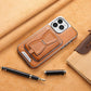 Magnetic Leather Case with Card Pocket for for iPhone 15/14/13/12Pro Max