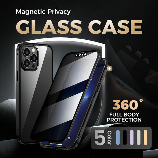 🎅🏻Magnetic double-sided anti-peep glass mobile phone case for iPhone