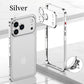 Metal Bare Frame Heat-Dissipating iPhone Case with Seahorse Buckle Design