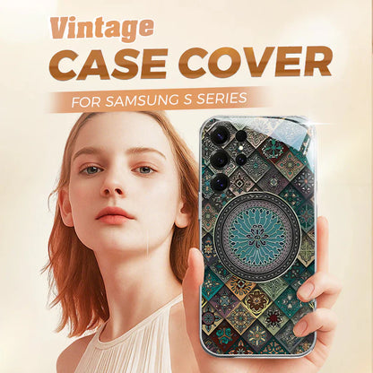 Colorful Blue Lotus Flower Totem Case Cover for Samsung S Series - Get a FREE Exquisite Diamond Bracelet!🔥