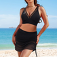 🏝️💖SISTE DAGS SALG 50 % RABATT💖👙Slankende netting gjennomsiktig sarong-badedrakt med magekontroll