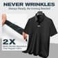 👑Fliwos Men’s Breathable Casual Lapel Wrinkle-free T-shirt