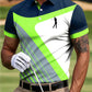 🔥Men's Abstract Geometric Line Art Print Casual Business Polo Shirt