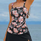 💥Last Day Special Sale 50% OFF🩱Women Vintage Tummy Control Two Piece Tankini Swimsuits