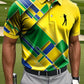 🔥Men's Abstract Geometric Line Art Print Casual Business Polo Shirt
