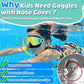🔥VENTA LIMITADA 60% DE DESCUENTO!!🏆#1 más vendido🏊‍♀️Gafas de natación HD para niños con montura grande, impermeables y antivaho.