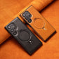 Full Faux Leather Shockproof Magnetic Case for Samsung S23-S25 Series