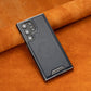 Leather Exterior and Suede Interior Luxury Case Cover for Samsung Galaxy S23-25 Series