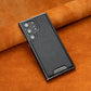 Leather Exterior and Suede Interior Luxury Case Cover for Samsung Galaxy S23-25 Series