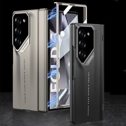 Samsung Galaxy Z vouw serie magnetische scharnier vouwtelefoonhoes met 9H ultraduidelijke filmbeveiliging