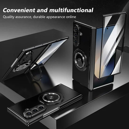 Suitable For Galaxy Z Fold/Flip Magnetic Rotating Bracket Mobile Phone Case