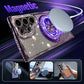 Oogverblindende vouwbeugel die case cover schittert voor Samsung Galaxy S23-25-serie