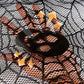 Tissu de mantel Web Halloween Black Spider