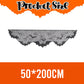 Tissu de mantel Web Halloween Black Spider