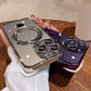 Capa de telefone à prova de gota com estandes magnéticos para séries de iPhone