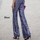✨Sparkle Series✨Diva Sequin High Rise Elastic Waist Flare Pants
