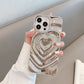 New Arrival - Fashion Love Heart Water Ripple Bling Glitter Shockproof Case for iPhone