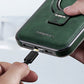 Luxurious & High-end Leather Invisible MagSafe Stand Protective Shell for iPhone