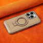 Luxurious & High-end Leather Invisible MagSafe Stand Protective Shell for iPhone