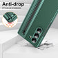 Electroplated Leather Folding Case with Pen Slot for Z Fold 3/4/5/6