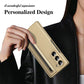 Electroplated Leather Folding Case with Pen Slot for Z Fold 3/4/5/6