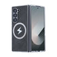 Раскошная вытанчаная скураная магнітная зарадка ахоўная абалонка для Samsung Z Fold6/5/4/3