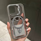 Osynligt stativ magnetisk telefonfodral med linsskydd
