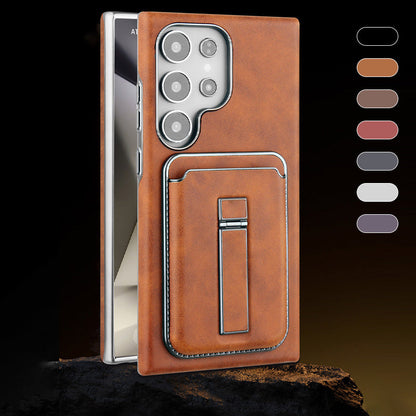 เครื่องทำเคสเคสเคสการ์ดแม่เหล็กหนังสำหรับซีรีย์ Samsung S23-S25