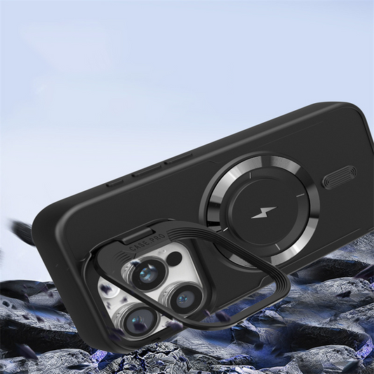 Magnetic iPhone Case with Hidden Lens Bracket