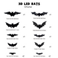 🎅Зніжка 50% на Хэлоўін🦇Лятучыя мышы з 3D-падсветкай на Хэлоўін