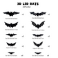 🎅Зніжка 50% на Хэлоўін🦇Лятучыя мышы з 3D-падсветкай на Хэлоўін