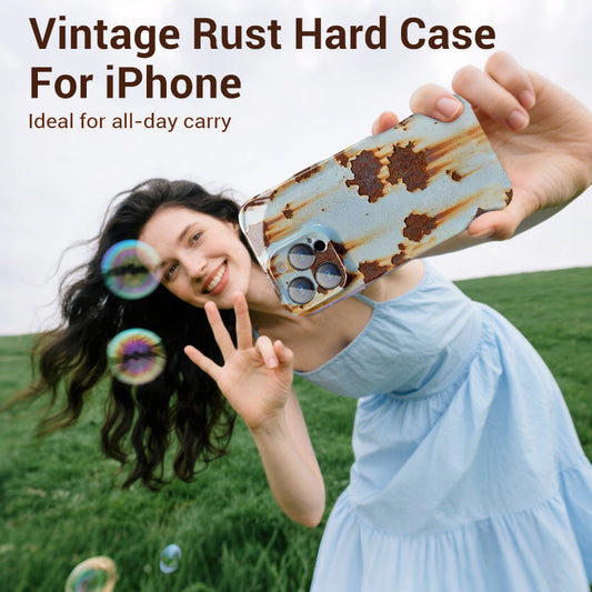 🔥Vintage Rust Hard Case For iPhone