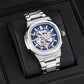 🔥Men’s Stylish Skeleton Dial Business Watch