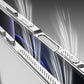 Metal Bare Frame Heat-Dissipating iPhone Case with Seahorse Buckle Design