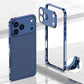 Metal Bare Frame Heat-Dissipating iPhone Case with Seahorse Buckle Design