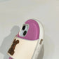 Söt 3D -roliga hund tofflor telefonfodral för iPhone - trevlig gåva