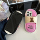 Söt 3D -roliga hund tofflor telefonfodral för iPhone - trevlig gåva