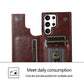 Multifunksjonelt kortholderdesign Mobiltelefonveske for Samsung